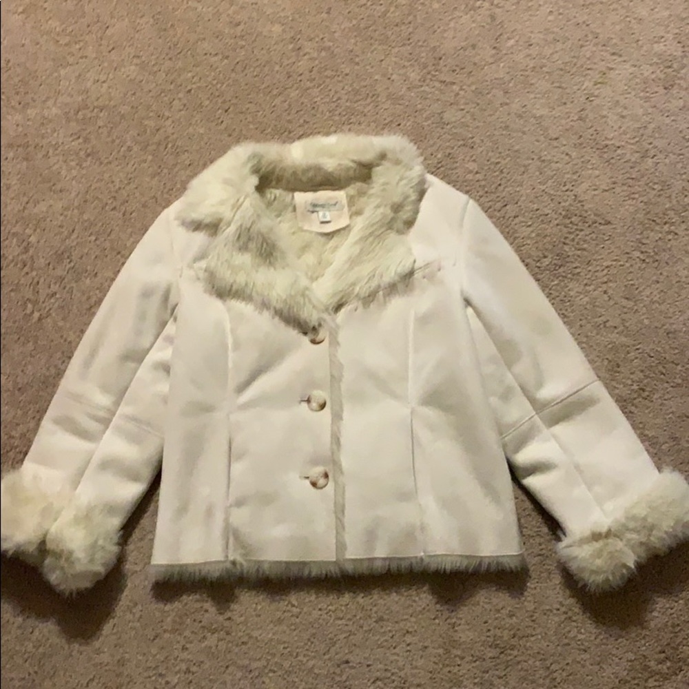 Coldwater Creek White Jacket Size PM
